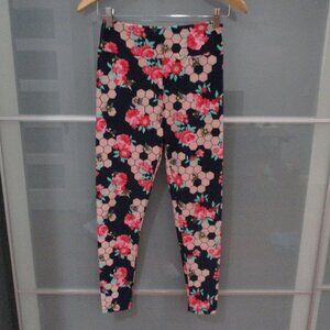 LuLaRoe Bee and Beehive Print Leggings